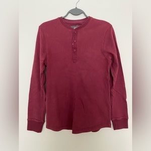 Men’s LS Henley | Burgundy | S